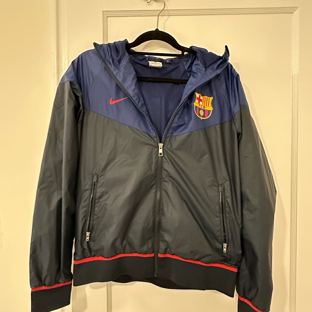 Nike Blue and Red Windbreaker